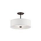 Kichler 43675OZ 3-Lights Olde Bronze 100W Semi-Flush Mount Ceiling Light