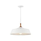 Kichler 43683WH 1-Light White 100W Pendant