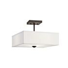 Kichler 43691OZ 3-Lights Olde Bronze 75W Semi-Flush Mount Ceiling Light