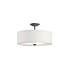 Kichler 43692OZ 3-Lights Olde Bronze 75W Semi-Flush Mount Ceiling Light