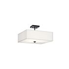 Kichler 43693BK Shailene 3-Lights 225W Black Semi Flush Mount