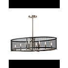 Kichler 43712PN 8-Lights Polished Nickel 60W Oval Chandelier