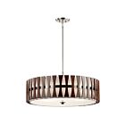 Kichler 43754AUB 5-Lights Auburn Stained 100W Convertible Pendant