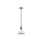 Kichler 43764PN 1-Light Polished Nickel 100W Mini Pendant