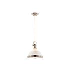 Kichler 43765PN 1-Light Polished Nickel 100W Pendant