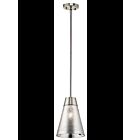 Kichler 43792NI 1-Light Brushed Nickel 100W Mini Pendant