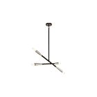 Kichler 43794BK 4-Lights Black 60W 1-Tier Chandelier