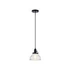 Kichler 43850BK 1-Light Black 100W Pendant 