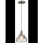 Kichler 43850NI 1-Light Brushed Nickel 100W Mini Pendant