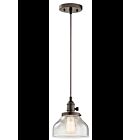 Kichler 43850OZ 1-Light Olde Bronze 100W Mini Pendant
