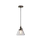 Kichler 43851OZ 1-Light Olde Bronze 100W Mini Pendant