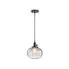 Kichler 43852OZ 1-Light Olde Bronze 100W Mini Pendant