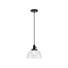 Kichler 43853BK 1-Light Black 100W Pendant 