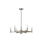 Kichler 43859SN 6-Lights Satin Nickel 60W 1-Tier Chandelier