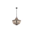 Kichler 43891DBK 6-Lights Distressed Black 60W 1-Tier Chandelier