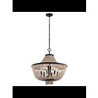 Kichler 43891DBK 6-Lights Distressed Black 60W 1-Tier Chandelier