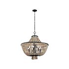 Kichler 43892DBK 8-Lights Distressed Black 60W 1-Tier Chandelier