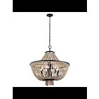Kichler 43892DBK 8-Lights Distressed Black 60W 1-Tier Chandelier