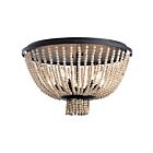 Kichler 43893DBK 5-Lights Distressed Black 60W Flush Mount Ceiling Light