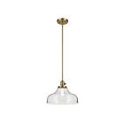 Kichler 43906NBR 1-Light 40W Natural Brass Pendant