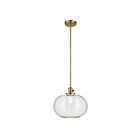 Kichler 43911NBR 1-Light 40W Natural Brass Pendant