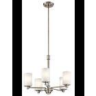 Kichler 43923NI 5-Lights Brushed Nickel 100W 1-Tier Chandelier