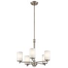 Kichler 43923NI 5-Lights Brushed Nickel 100W 1-Tier Chandelier