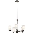 Kichler 43923OZ 5-Lights Olde Bronze 100W 1-Tier Chandelier