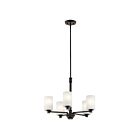 Kichler 43923OZ 5-Lights Olde Bronze 100W 1-Tier Chandelier