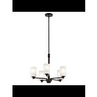 Kichler 43923OZL18 5-Lights Olde Bronze 10W LED 1-Tier Chandelier