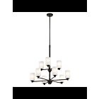 Kichler 43924OZL18 9-Lights Olde Bronze 10W LED 2-Tier Chandelier