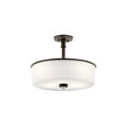 Kichler 43925OZ 3-Lights Olde Bronze 100W Convertible Pendant