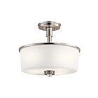 Kichler 43926NI 3-Lights Brushed Nickel 75W Flush Mount Ceiling Light