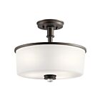 Kichler 43926OZL18 3-Lights Olde Bronze 10W LED Flush Mount Ceiling Light