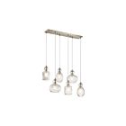Kichler 43950NI 6-Lights Brushed Nickel 75W Linear Chandelier