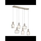 Kichler 43950NI 6-Lights Brushed Nickel 75W Linear Chandelier