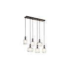 Kichler 43950OZ 6-Lights Olde Bronze 75W Linear Chandelier