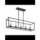 Kichler 43995BK 5-Lights Black 60W Linear Chandelier