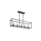 Kichler 43995BK 5-Lights Black 60W Linear Chandelier