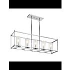 Kichler 43995CH 5-Lights Chrome 60W Linear Chandelier