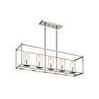 Kichler 43995NI 5-Lights Brushed Nickel 60W Linear Chandelier