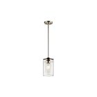 Kichler 43996NI 1-Light Brushed Nickel 100W Mini Pendant