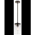 Kichler 43996OZ 1-Light Olde Bronze 100W Mini Pendant