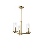 Kichler 43997NBR 3-Lights 180W Natural Brass Chandelier