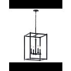 Kichler 43998BK 4-Lights Black 60W Foyer Pendant