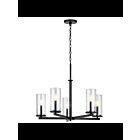 Kichler 43999BK 5-Lights Black 60W 1-Tier Chandelier
