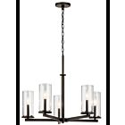 Kichler 43999OZ 5-Lights Olde Bronze 60W 1-Tier Chandelier