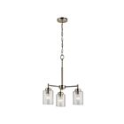Kichler 44029NI 3-Lights Brushed Nickel 75W Mini Chandelier