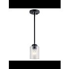 Kichler 44032BK 1-Light Black 75W Mini Pendant