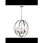 Kichler 44034NI 3-Lights Brushed Nickel 75W 1-Tier Chandelier